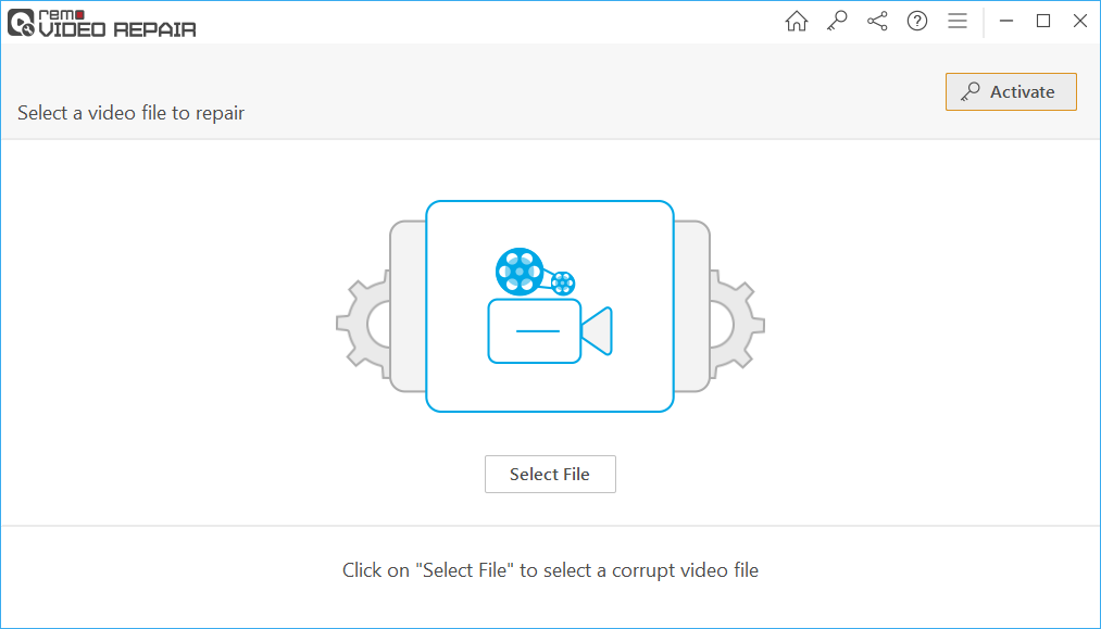 Select the unplayableXVID video File that you want to repair